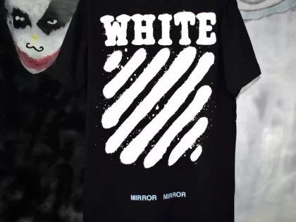 Replica OW Diagonal Spray Tee