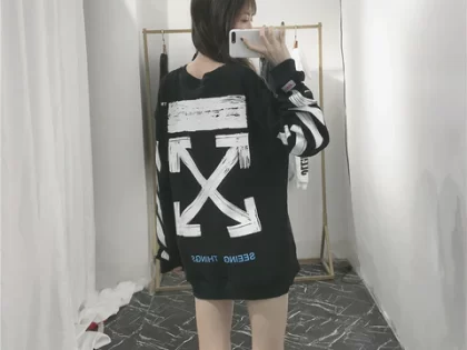 Replica OW Off White Classic Arrow Crewneck Sweatshirts