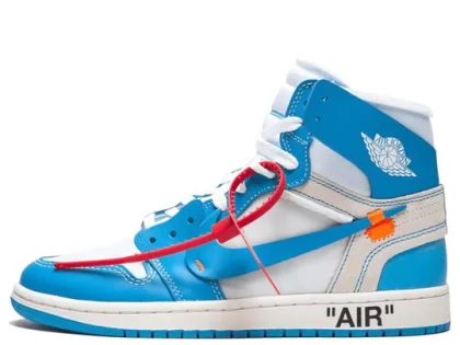 Replica OFF-WHITE x Air Jordan OW AJ1 Retro High OG "UNC"