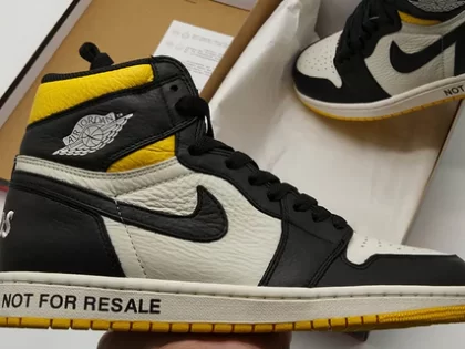 Replica AJ1 Not For Resale Maize Black Yellow