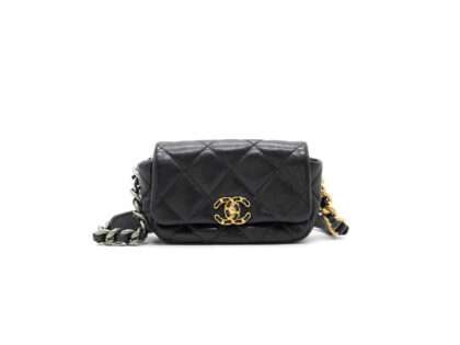 Replica Chanel Lambskin Mini Flap Bag Black