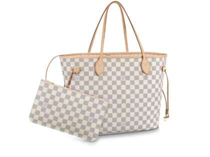 Replica Louis Vuitton Damier Azur Neverfull MM Beige