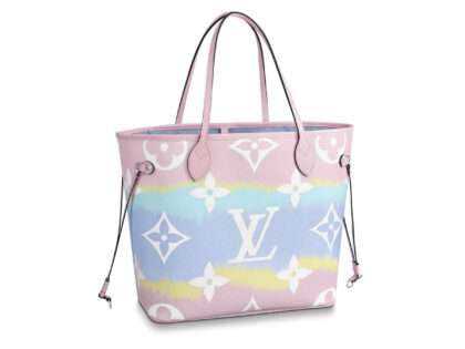 Replica Louis Vuitton LV Escale Neverfull MM Pastel Pink