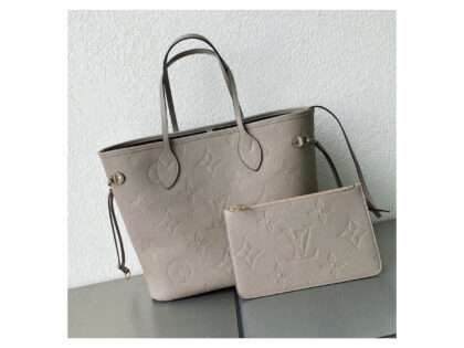 Replica Louis Vuitton Monogram Empreinte Neverfull MM Dune