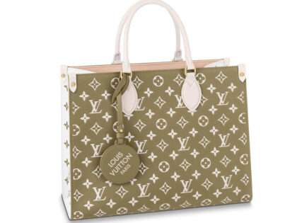 Replica Louis Vuitton Onthego MM Khaki/Beige