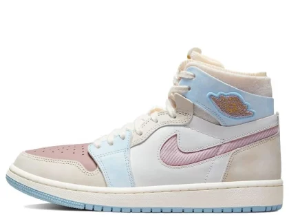 Replica Air Jordan 1 I Zoom Air Comfort High 'Pink Oxford Plum Fog' For Women #AJ0300