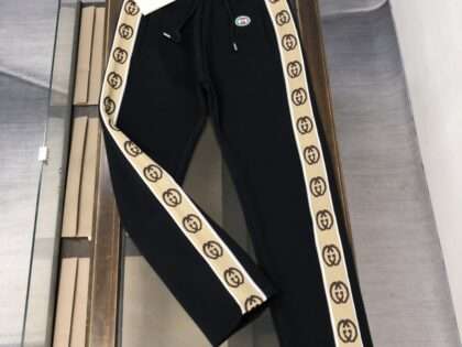 Replica Gucci Jacquard Drawstring Sweat Pants #GCP003