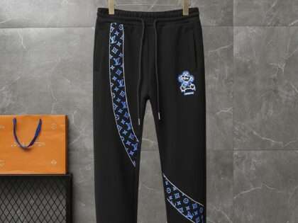 Replica Louis Vuitton 2022 New Printed Logo Drawstring Sweatpants #LP004
