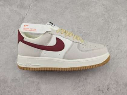 Replica NIKE Air Force 1 Low Gold Hangtag White Red #AF024