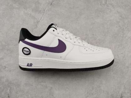 Replica Nike Air Force 1 Low Hoops White Canyon Purple #AF025
