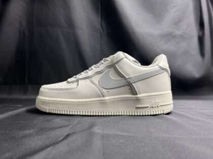 Replica Nike Air Force 1 Low Beige Silver Reflective #AF067
