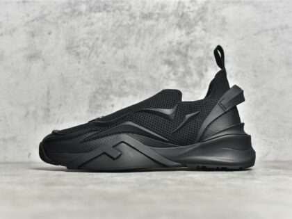 Replica Fendi Flow Slip on Sneakers Black #FDS021