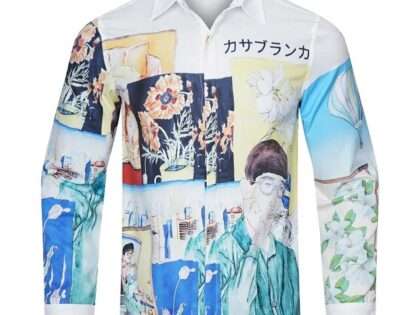 Replica Casablance New Print Long Sleeve Shirts For Men#BC010