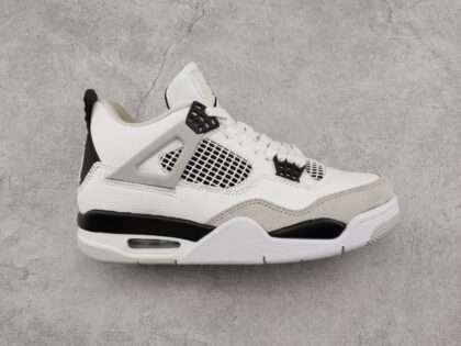 Replica Air Jordan 4 IV Retro Black White Grey For Men #AJ4043