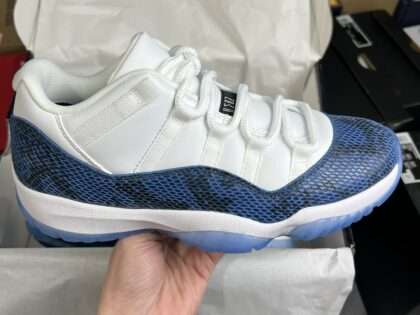 Replica Air Jordan 11 XI Low “Navy Snakeskin”#AJ11-001