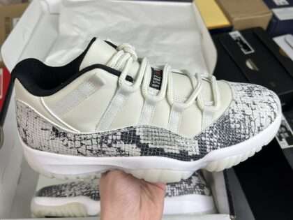 Replica Air Jordan 11 XI Low Snakeskin Light Bone#AJ11-002