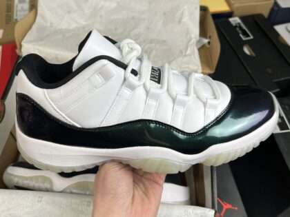 Replica Air Jordan 11 XI Low “White Green”#AJ11-005
