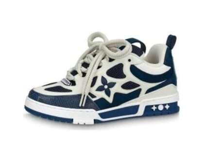Replica Louis Vuitton SKATE Sneakers Blue White #LVS065