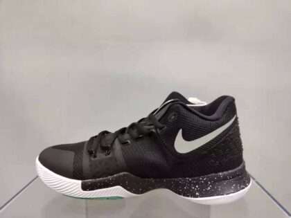 Replica Nike Kyrie 3 “Black Ice” Black Sneakers #NKC008