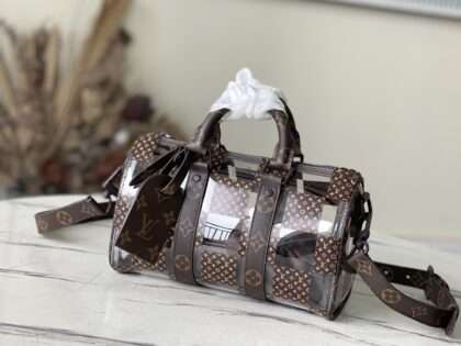 Replica LV Monogram Chess Keepall Bandouliere 25 Bags #ALVB001