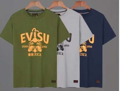 Replica EVISU 2023SS New Crew Neck T-shirts For Men #HT049