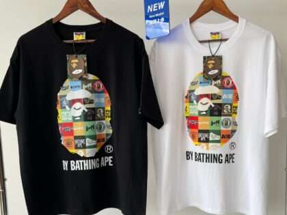 Replica Bape New Crew Neck T-shirts For Women and Men#HT066