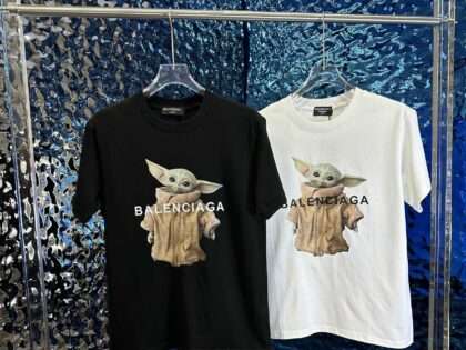 Replica Balenciaga 2023ss New Crew Neck Aliens Printing T-shirts For Men#HT002