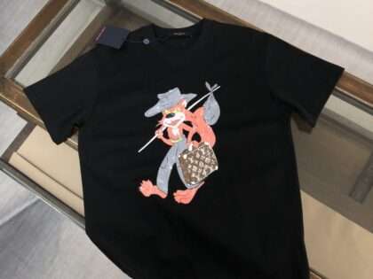 Replica LV New Crew Neck T-shirts For Men#HT032