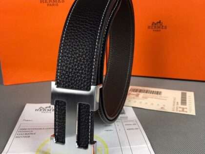 Replica HERMES Men's Black Belt #HB003