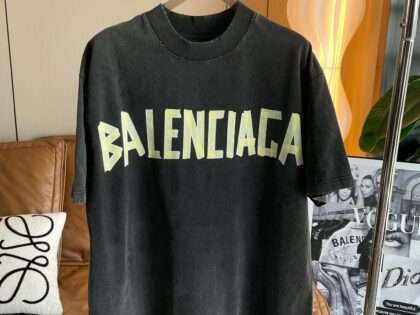 Replica Balenciga 2023SS Tape Type Crew Neck T-shirts For Unisex#HTS165