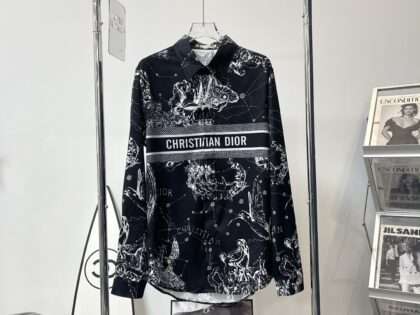 Replica Dior Printed Shirts Long Sleeved For Unisex #HTS202