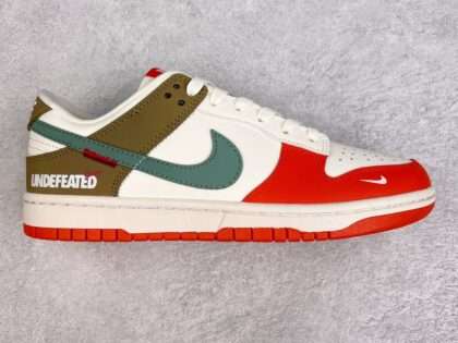 Replica Nike Dunk Low Red Green UND FC1688-500