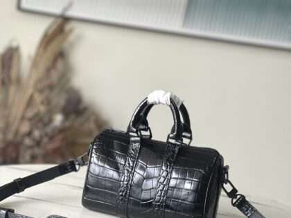 Replica LV Keepall 25 Monogram Eclipse Reverse Bags M80641#ALVB050