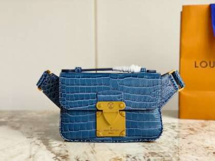 Replica Louis Vuitton 23New S Lock Sling Monogram Macassar Bag M84871