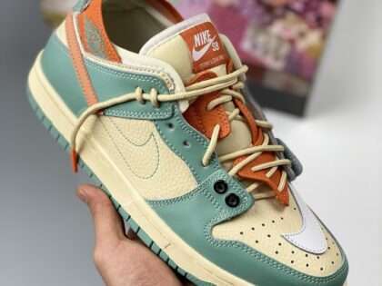 Replica Nike SB Dunk Low Blue Orange White BQ6817-039