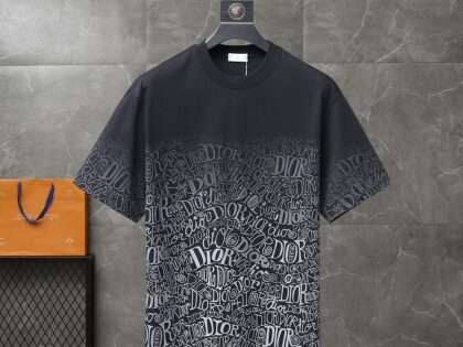 Replica Dior New Crew Neck T-shirts For Unisex Black White#HTS67