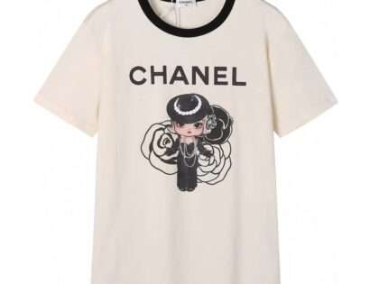 Replica CHANEL New Crew Neck T-shirts For Women#HTS76