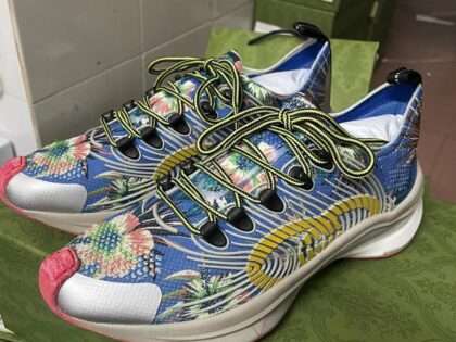 Replica GUCCI Sneakers GG Run Blue White#CCU008