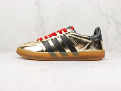Replica Adidas X Gucci Sneakers Gazelle Metallic Gold #AG001