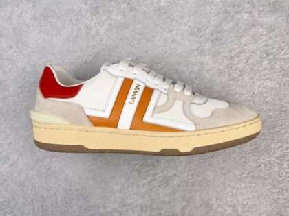 Replica Lanvin White Red Orange Sneakers #LS007