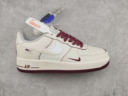 Replica Nike Air Force 1 07 Low SU19 Rice White Wine Red