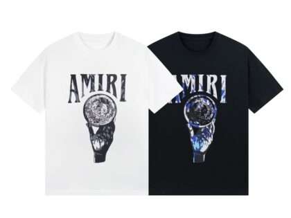 Replica AMIRI Crystal Ball Short Sleeve Tee Black/Multi And White