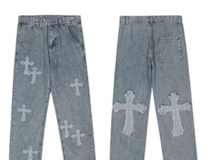 Replica Chrome Hearts Street Style Jeans For Unisex#HTS331