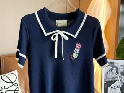 Replica Gucci x KAWALL 23SS New Polo Shirts For Women#HTS219