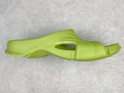Replica Balenciaga Mold Rubber Slide Sandals Green#BCSL0102