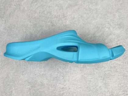 Replica Balenciaga Mold Rubber Slide Sandals Blue#BCSL0103