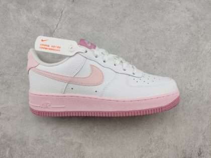 Replica Nike Air Force 1'07 Low GS"White Pink Foam Shoes"