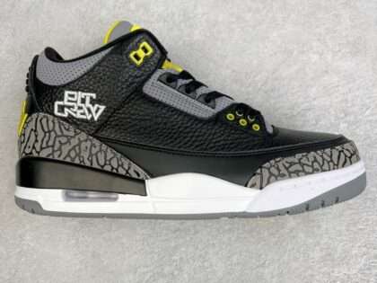Replica Air Jordan 3 Retro Oregon Ducks Pit Crew Black Sneakers HO11-MNJDLS-5#AJ3033