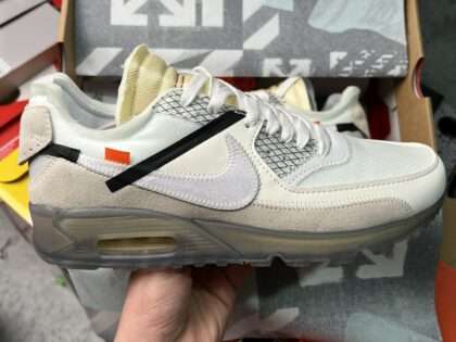 Replica OFF-White x Nike Air Max90 Black the Ten