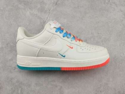 Replica Nike Air Force 1 Low '07 Rice White Orange Blue